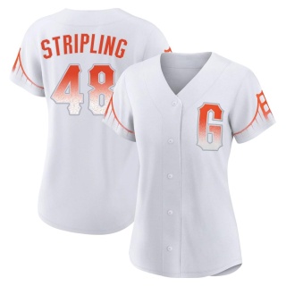 Ross Stripling Women's Nike Cream San Francisco Giants Home Replica Custom Jersey Size: Small